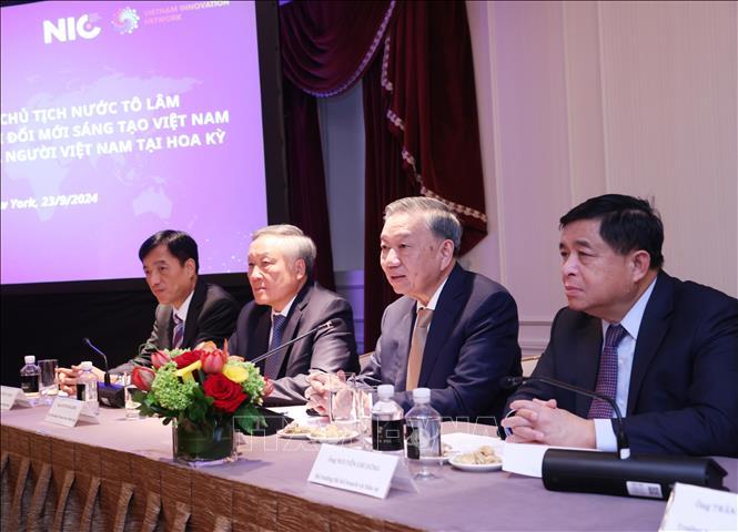 Tổng Bí thư, Chủ tịch nước Tô Lâm gặp mặt Mạng lưới Đổi mới sáng tạo Việt Nam tại Hoa Kỳ