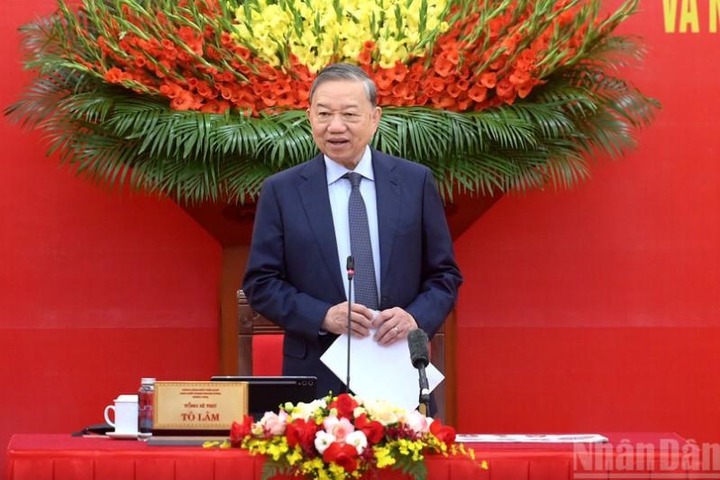 Kết luận của Tổng Bí thư Tô Lâm về thực hiện Nghị quyết số 57-NQ/TW