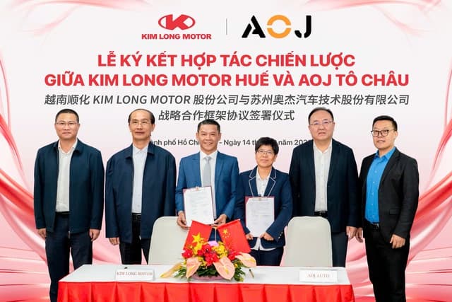 Kim Long Motor và AOJ Tô Châu hợp tác chiến lược sản xuất, kinh doanh ô tô