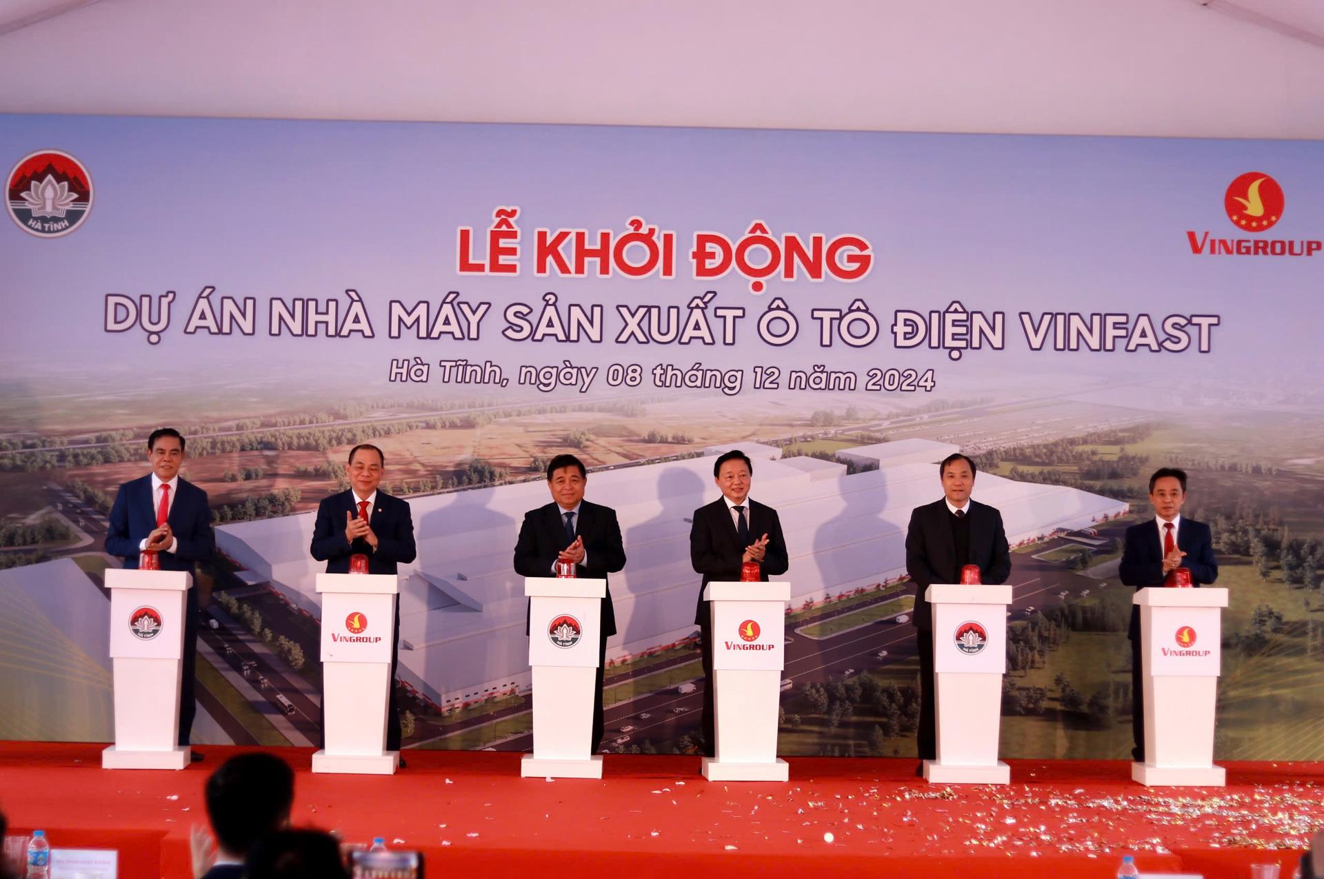 Khởi động nhà máy sản xuất ô tô 7.300 tỷ thứ 5 của VinFast tại Hà Tĩnh