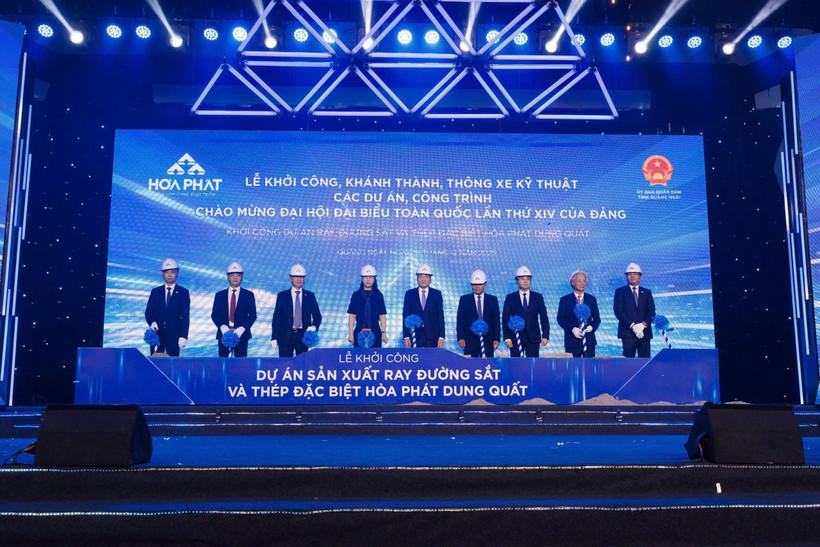 Tập đoàn Hòa Phát khởi công Nhà máy sản xuất ray cao tốc và thép đặc biệt