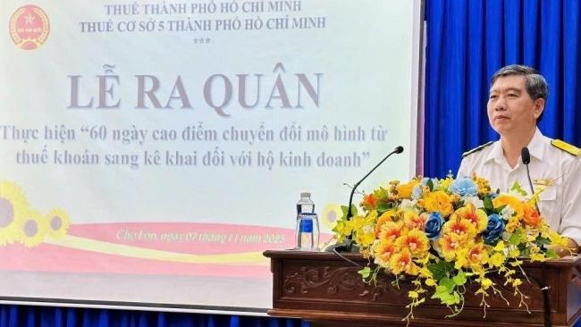 Thuế TP. Hồ Chí Minh phát động phong trào thi đua “60 ngày cao điểm” chuyển đổi từ thuế khoán sang kê khai
