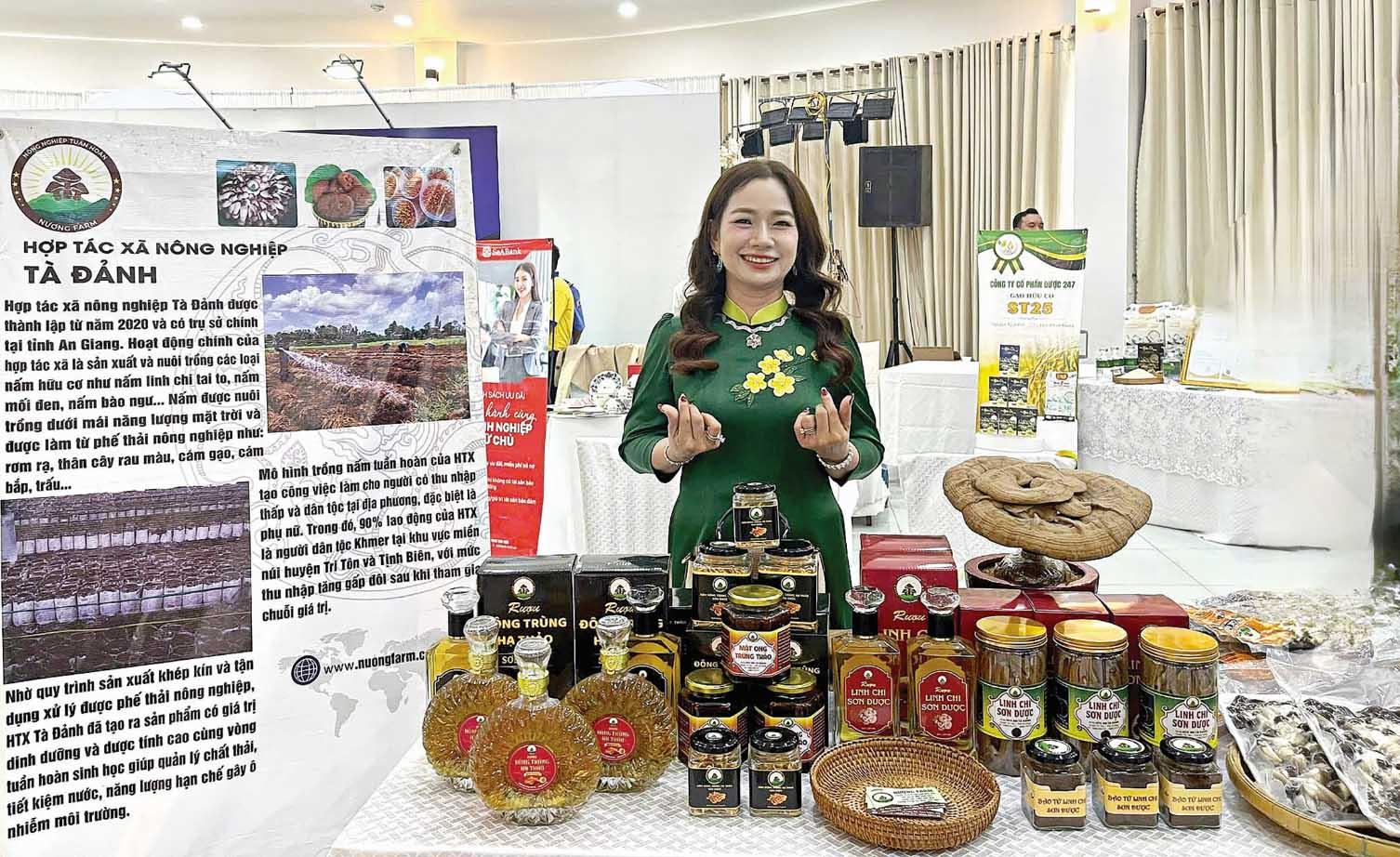 Châu Thị Nương, Giám đốc HTX Nông nghiệp Tà Đảnh: Mở lối đi “xanh” từ nấm hữu cơ