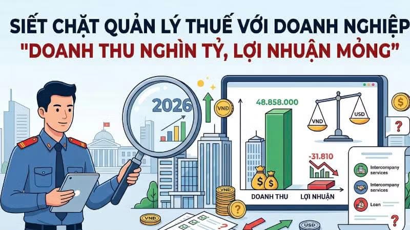 Siết chặt quản lý thuế với doanh nghiệp "doanh thu nghìn tỷ, lợi nhuận mỏng"