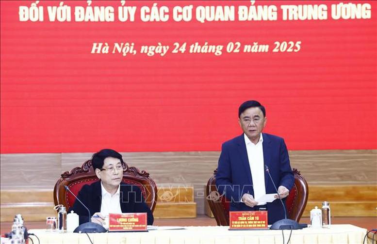 Hội nghị triển khai quyết định kiểm tra tại Đảng ủy các cơ quan đảng Trung ương