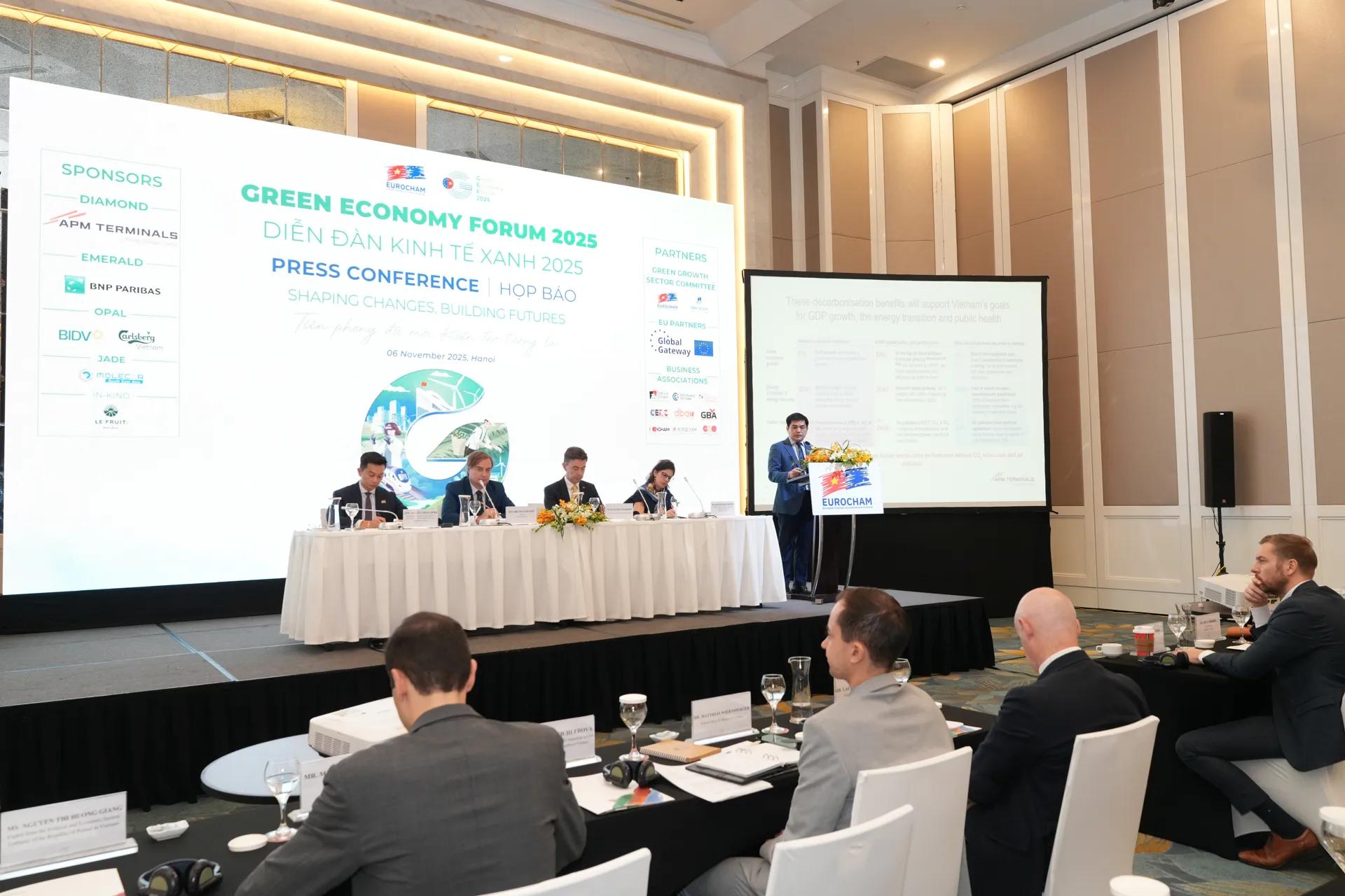 EuroCham công bố Diễn đàn Kinh tế xanh 2025 đổi mới kiến tạo tương lai