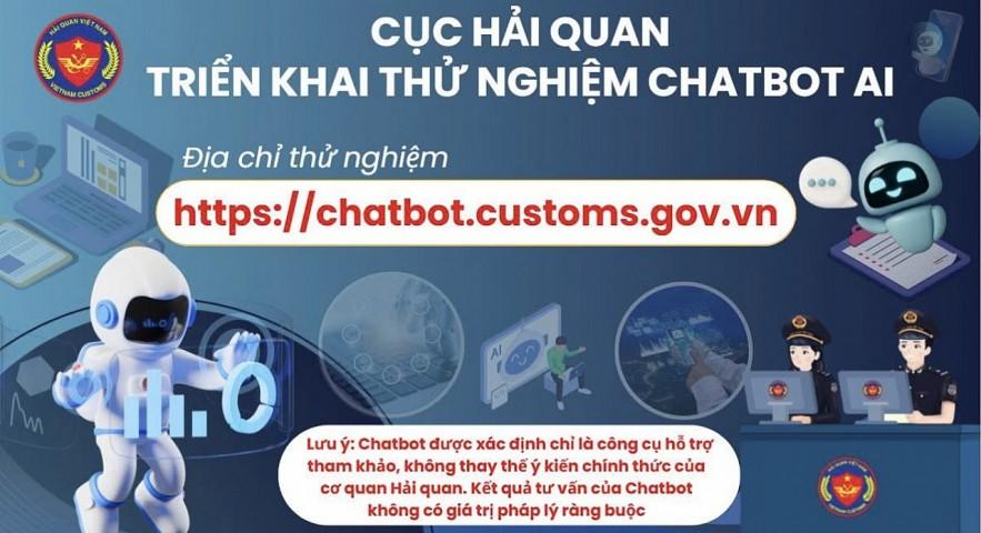 Hải quan thử nghiệm Chatbot AI, tạo thuận lợi cho doanh nghiệp khi thông quan