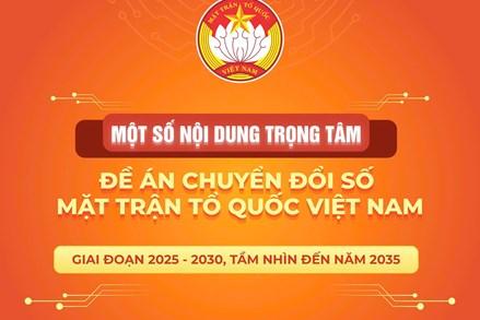NHỮNG NỘI DUNG TRỌNG TÂM TRONG CHUYỂN ĐỔI SỐ CỦA MẶT TRẬN TỔ QUỐC VIỆT NAM GIAI ĐOẠN 2025 - 2030, TẦM NHÌN ĐẾN NĂM 2035
