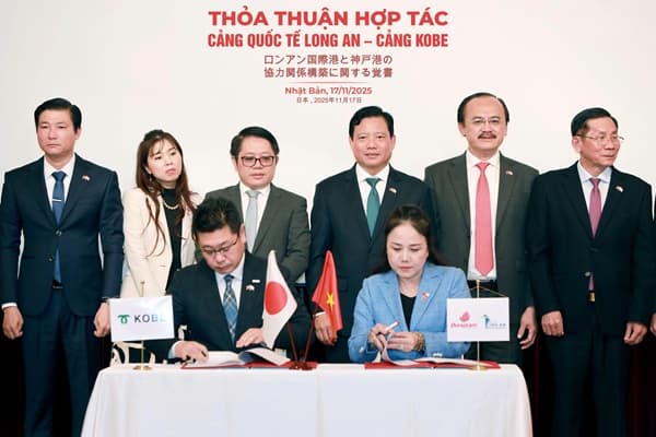 Cảng quốc tế Long An hợp tác với Cảng Kobe hướng tới chuỗi cung ứng xanh