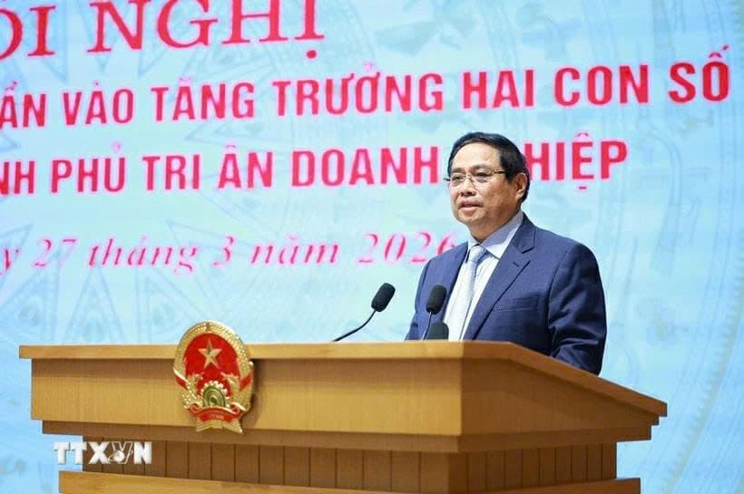 Thủ tướng chủ trì hội nghị về tăng trưởng hai con số và tri ân doanh nghiệp
