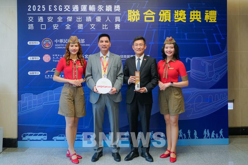 Vietjet được vinh danh giải Vàng phát triển bền vững giao thông vận tải chuẩn ESG